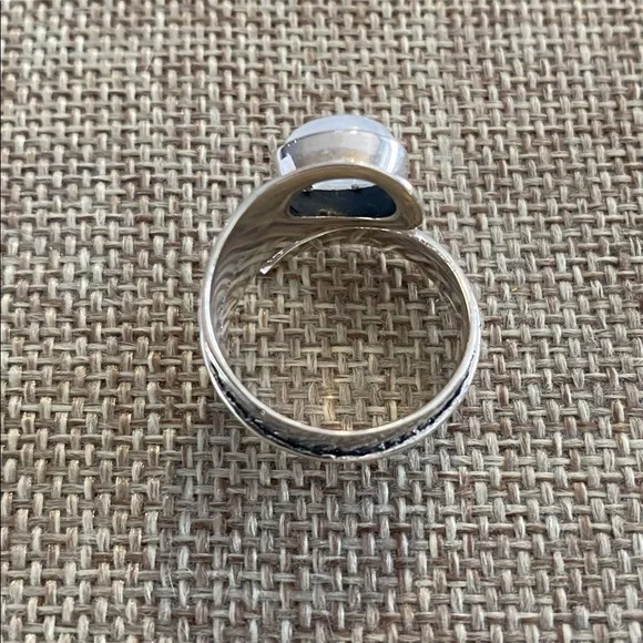 New Silpada Feather Opal Ring Size 7.5 and one size 8. - Picture 4 of 7